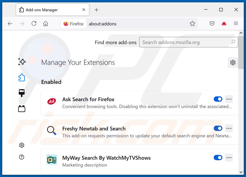 Suppression des extensions Mozilla Firefox liées à mysearchconverters.com