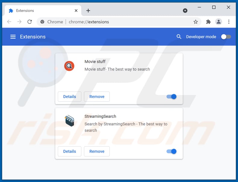 Suppression des annonces ourhypewords[.]com de Google Chrome étape 2