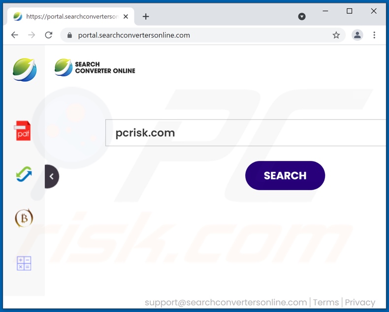 pirate de navigateur searchconvertersonline.com