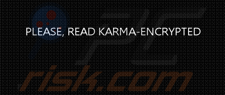 Fond d'écran du ransomware Karma Group