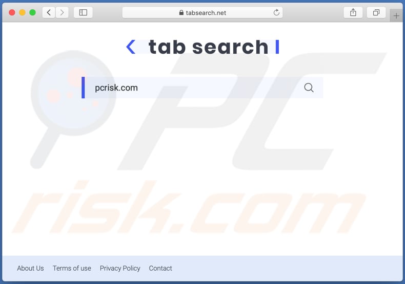 pirate de navigateur tabsearch.net sur un ordinateur Mac