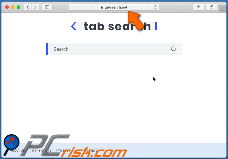 tabsearch.net redirige vers search.yahoo.com