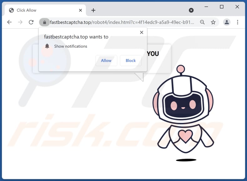 fastbestcaptcha[.]top pop-up redirections