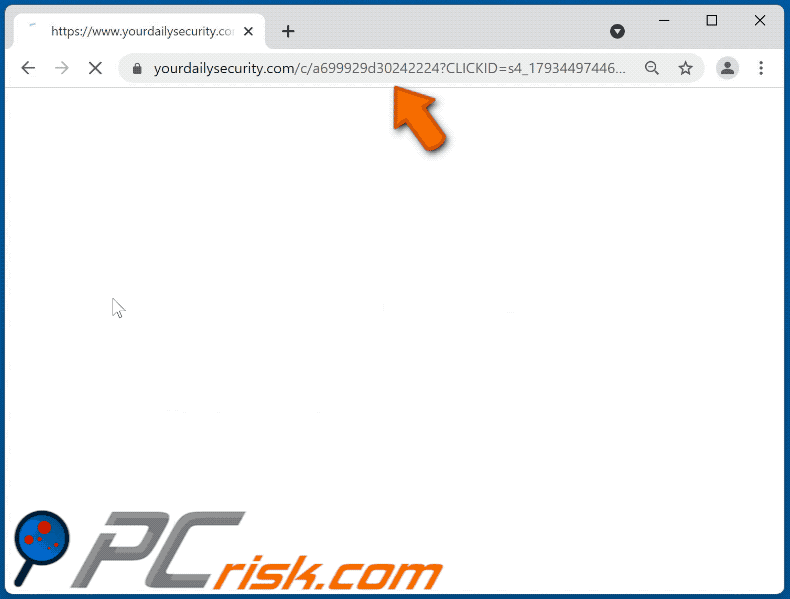 apparence du site Web yourdailysecurity[.]com (GIF)