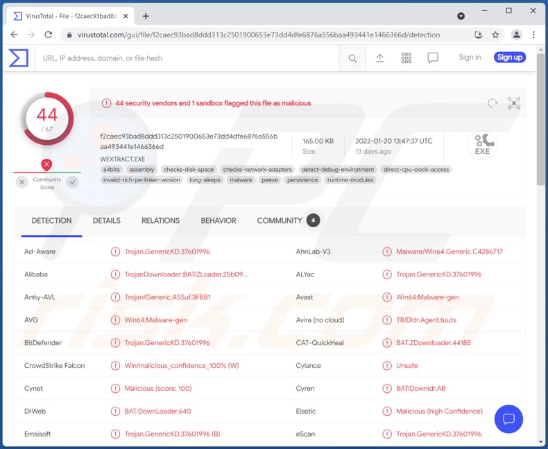 Logiciel malveillant BATLOADER