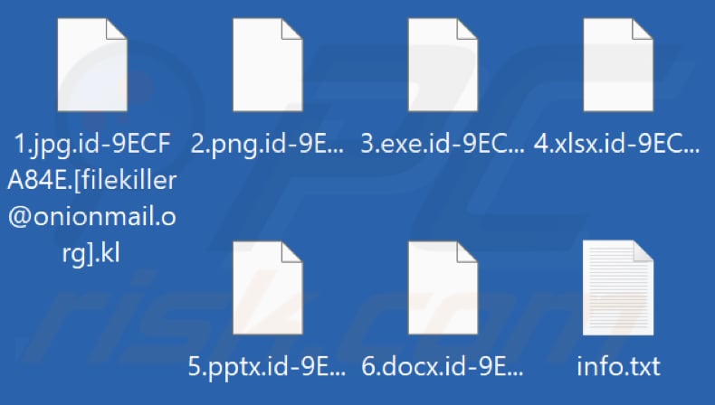 Fichiers cryptés par le rançongiciel Kl (extension .kl)
