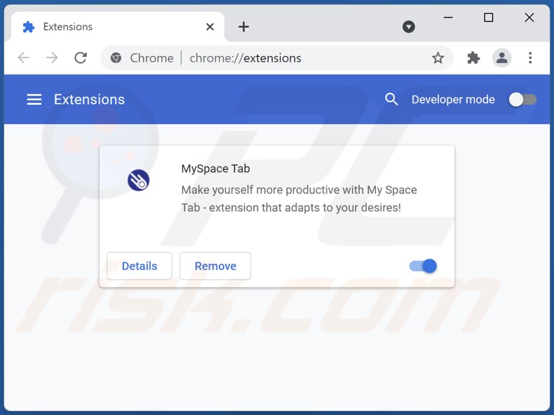 Suppression des extensions Google Chrome liées à search.spaceytab.com