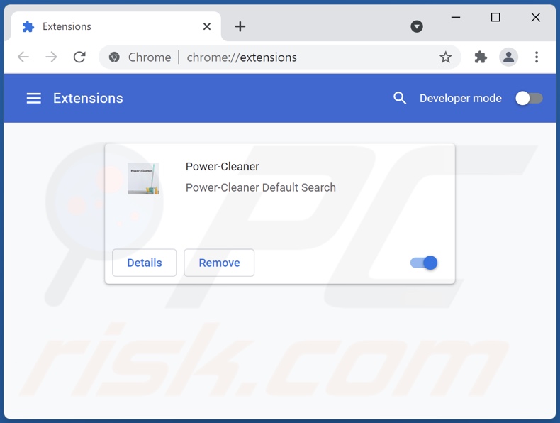 Suppression des extensions Google Chrome liées à power-cleaner.xyz