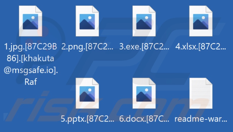 Fichiers cryptés par le rançongiciel Raf (extension .Raf)