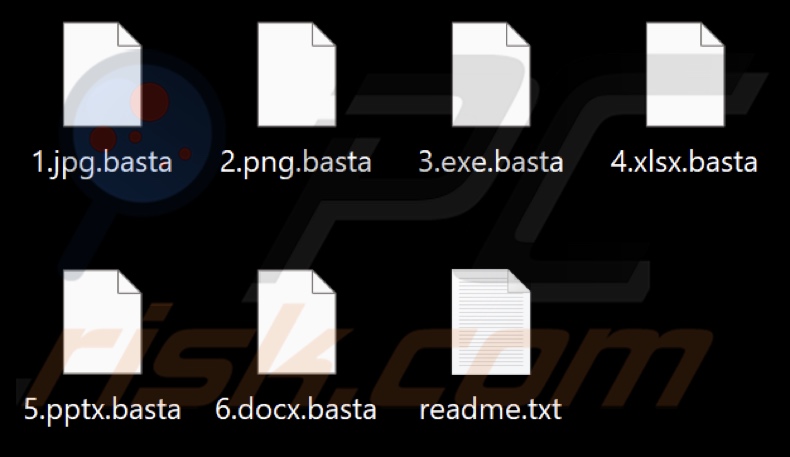 Fichiers cryptés par le rançongiciel Black Basta (extension .basta)