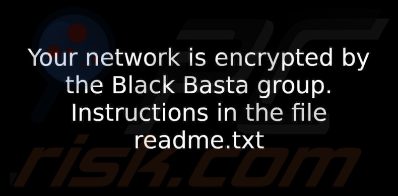 Fond d'écran Black Basta ransomware