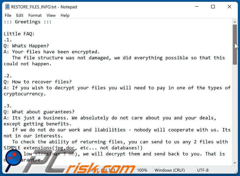 Phmqdw ransomware message demandant une rançon (_readme.txt) GIF