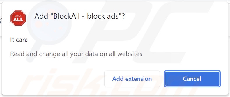 BlockAll - bloquer les publicités publicitaires demandant des autorisations