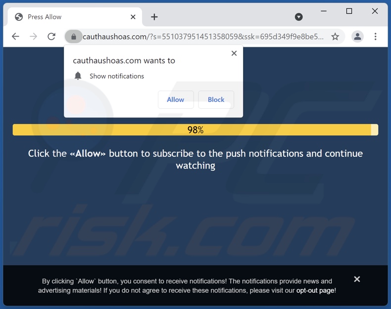 cauthaushoas[.]com redirections contextuelles