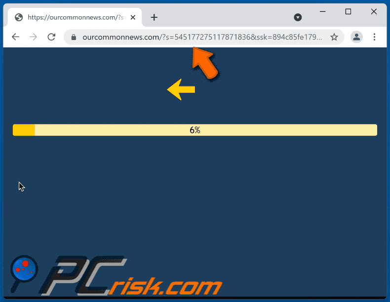 apparence du site Web ourcommonnews[.]com (GIF)