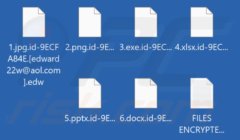 Fichiers cryptés par le rançongiciel Edw (extension .edw)
