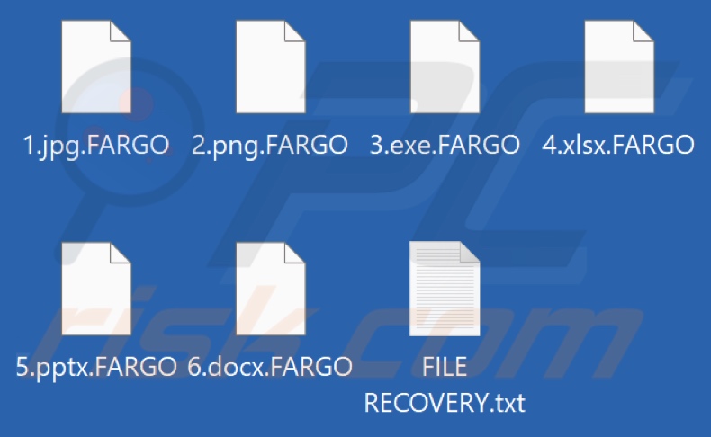 Fichiers cryptés par FARGO ransomware (extension .FARGO)