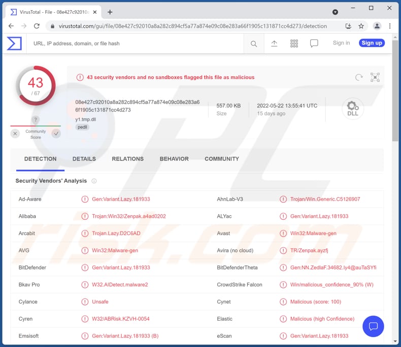 Logiciel malveillant SVCReady