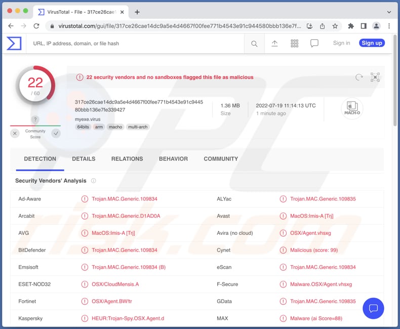 Logiciel espion CloudMensis