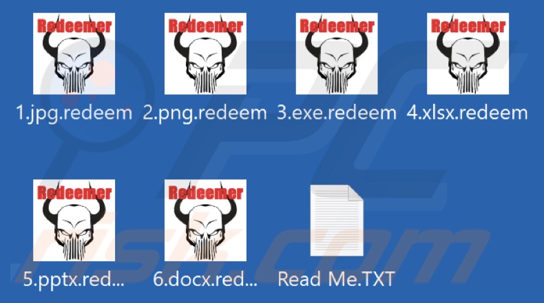 Fichiers cryptés par le rançongiciel Redeemer 2.0 (extension .redeem)