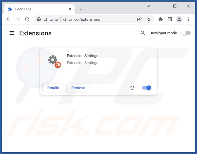 Suppression des extensions Google Chrome liées à ardslediana.com étape 2