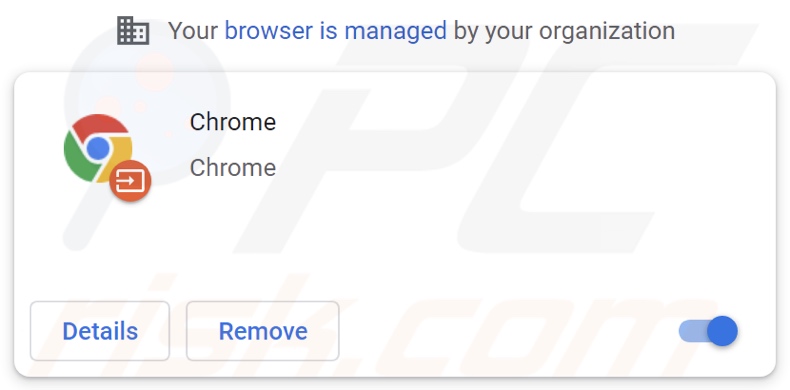 Fausse extension Chrome