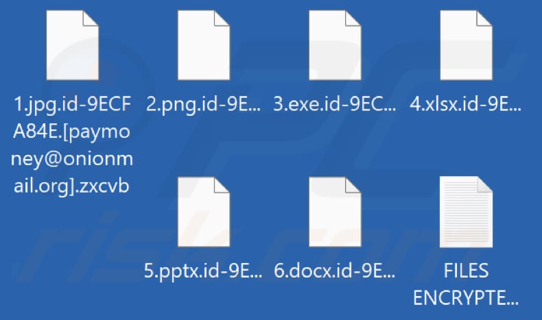 Fichiers cryptés par le rançongiciel Zxcvb (extension .zxcvb)