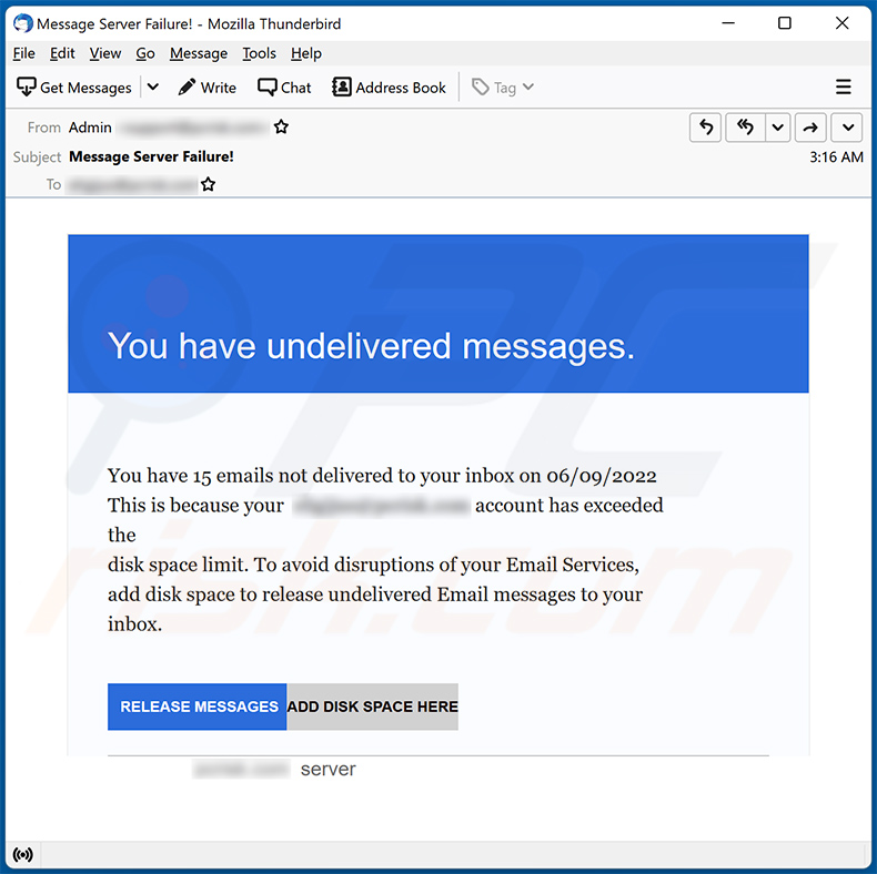 Spam non distribué sur le thème des e-mails utilisé pour promouvoir un site de phishing (2022-09-08)