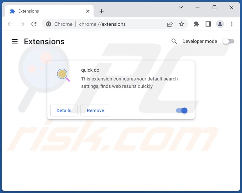 Suppression des extensions Google Chrome liées à quicknewtab.com