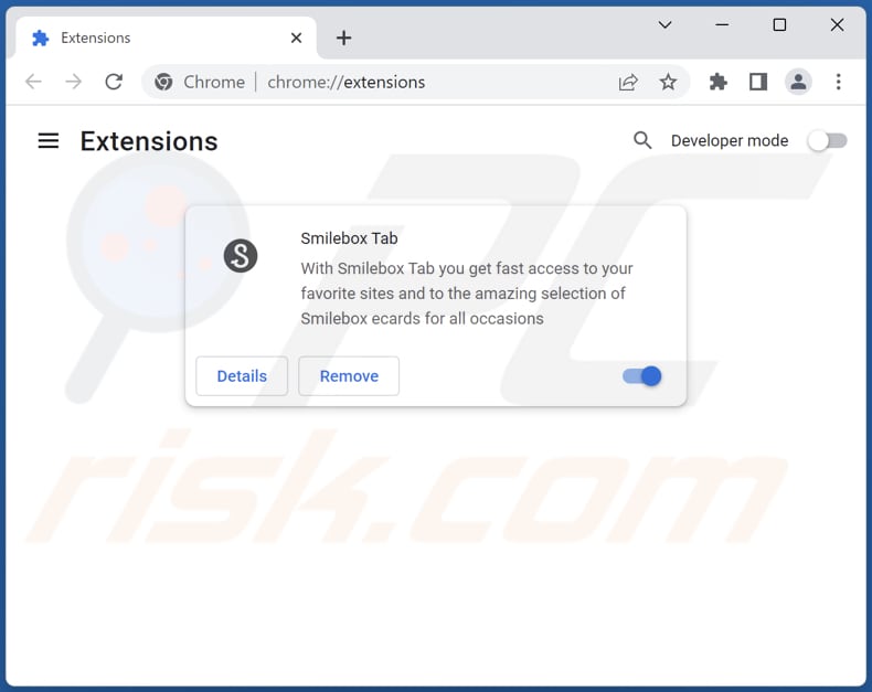 Suppression des extensions Google Chrome liées à smilebox.co