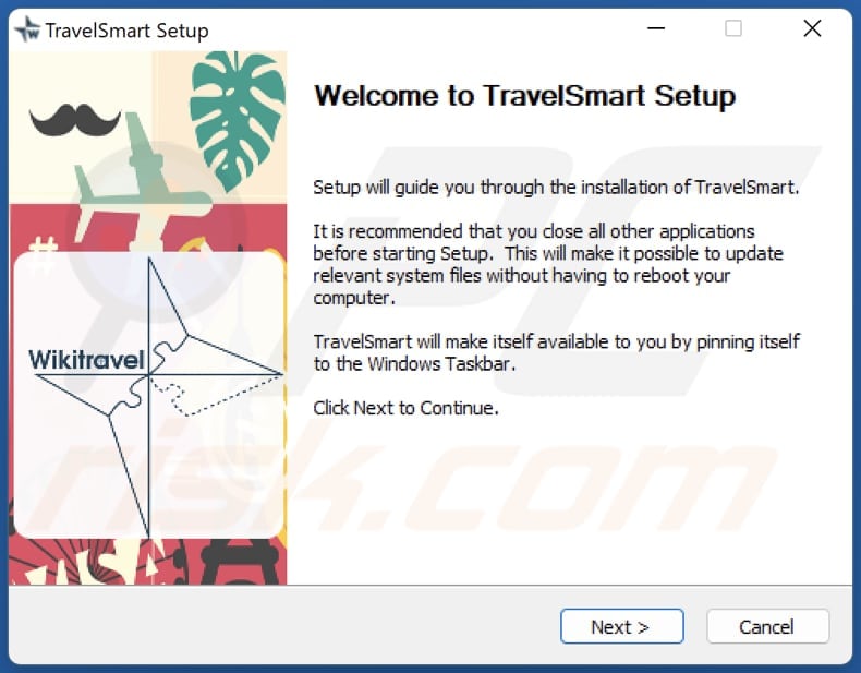 programme d'installation du logiciel de publicité wikitravel travelsmart