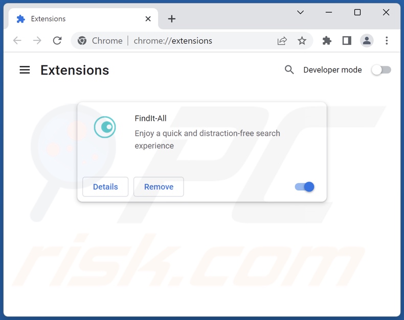 Suppression des extensions Google Chrome liées à find.findit-all.com