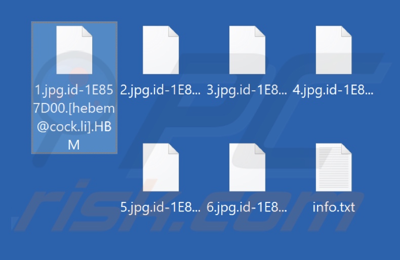 Fichiers cryptés par le rançongiciel HBM (extension .HBM)