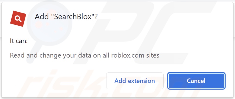 Variante SearchBlox demandant diverses autorisations 2