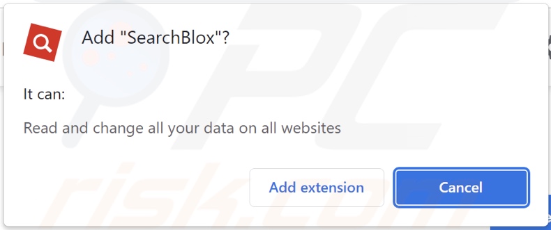 Variante SearchBlox demandant diverses autorisations