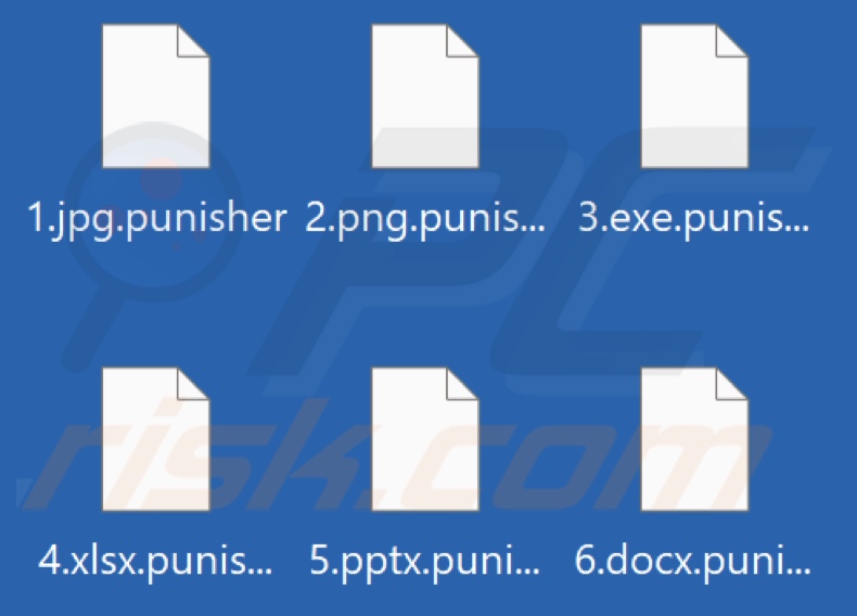 Fichiers cryptés par le rançongiciel Team Punisher (extension .punisher)
