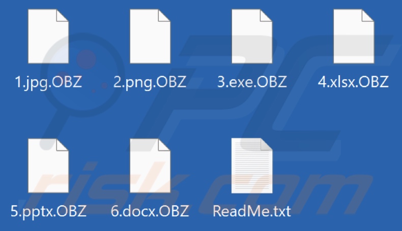 Fichiers cryptés par le rançongiciel OBZ (extension .OBZ)