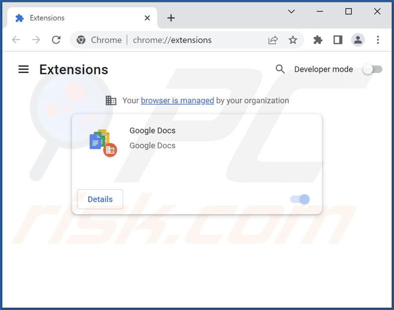 Suppression des extensions Google Chrome liées à privatesearches.org