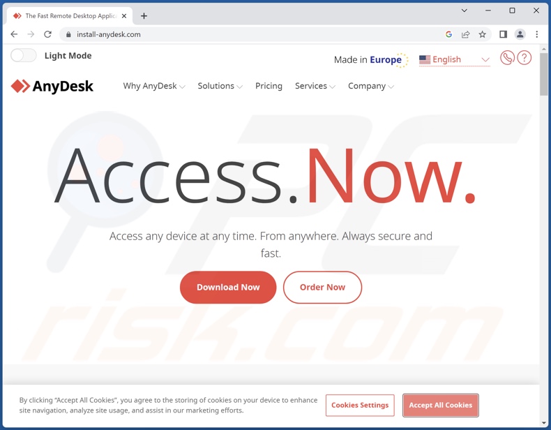 Le faux site Web AnyDesk fait proliférer le malware voleur Rhadamanthys