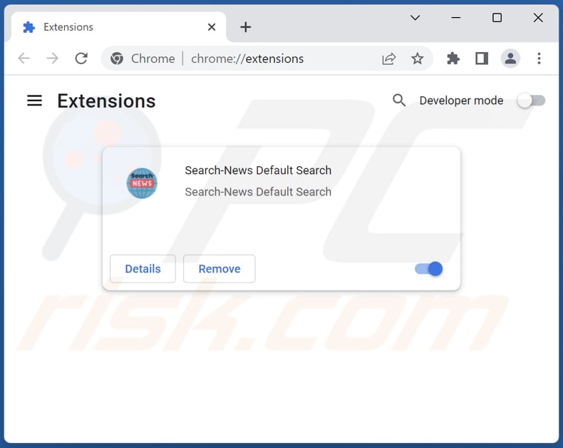 Suppression des extensions Google Chrome liées à search-news.xyz