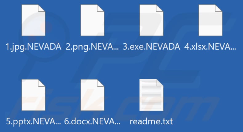 Fichiers cryptés par le rançongiciel NEVADA (extension .NEVADA)