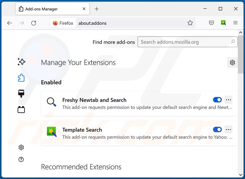 Suppression des extensions Mozilla Firefox liées à oldforeyes.com