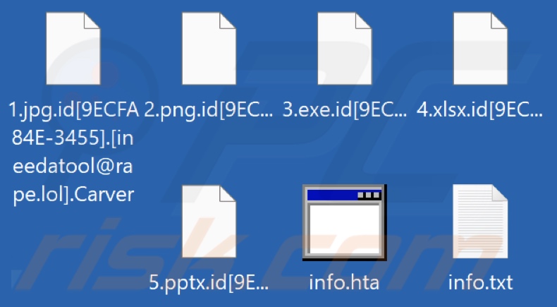 Fichiers cryptés par le rançongiciel Carver (extension .Carver)