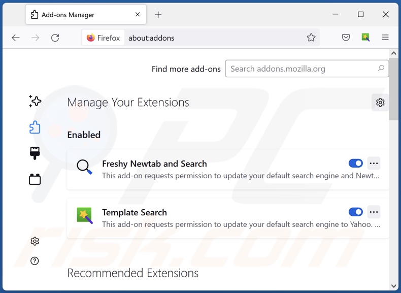 Suppression des extensions Mozilla Firefox liées à search.infinity-searches.com