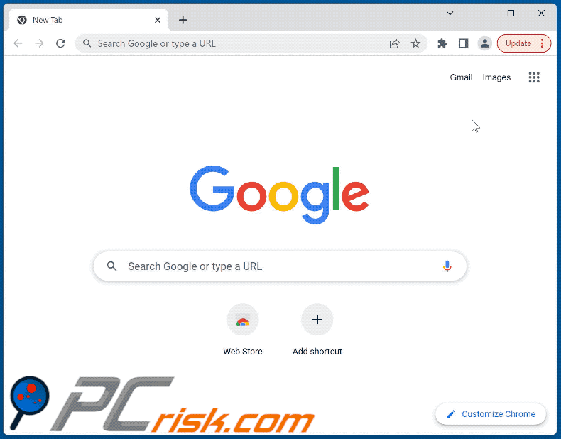 Le pirate de navigateur Ring empêche l'accès à la liste des extensions sur Chrome