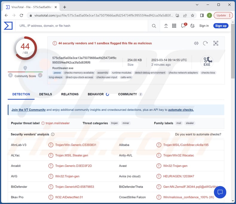 Logiciel malveillant RootFinder