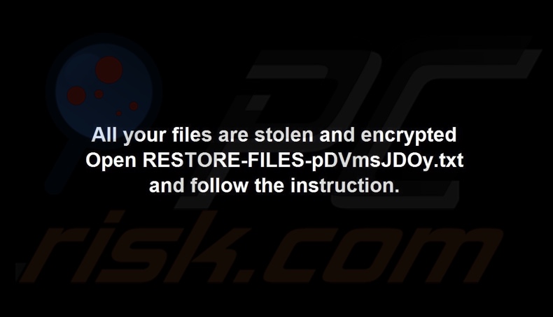 CRYPTNET ransomware wallpaper