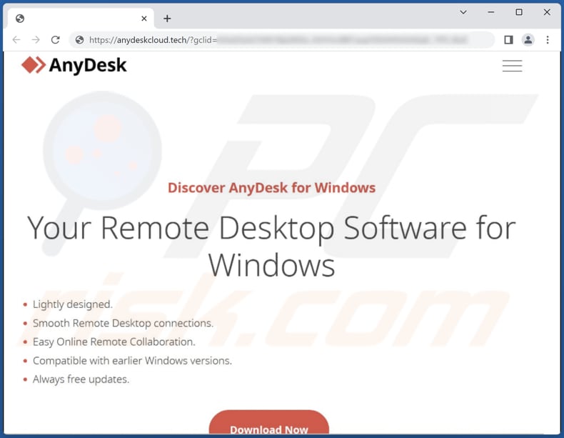 LOBSHOT malware fake AnyDesk website