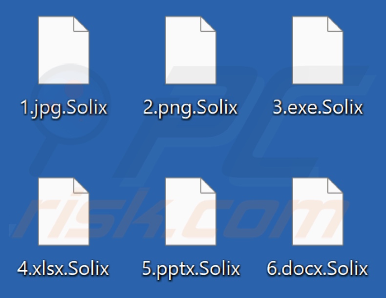 Fichiers cryptés par le rançongiciel Solix (extension .Solix)