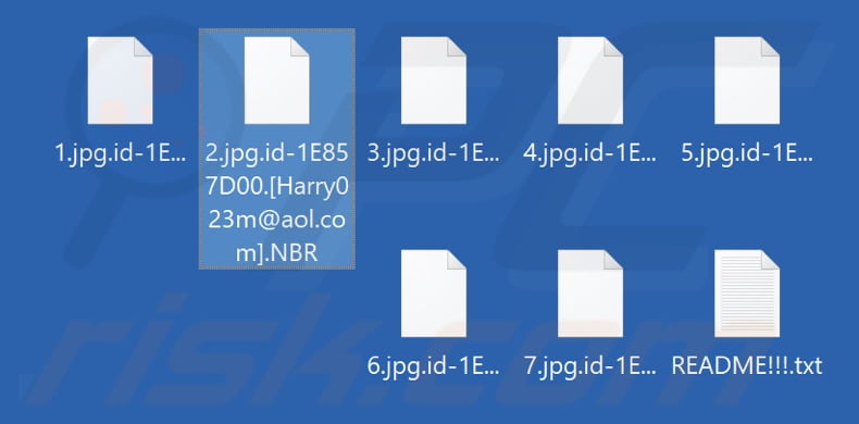 Fichiers cryptés par le rançongiciel NBR (extension .NBR)